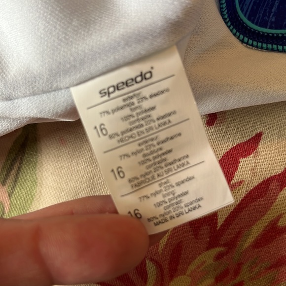 SPEEDO Size 16 T Back Racer Swimsuit
Blue 1-Piece Fully Lined Modest $68 NEW - Picture 11 of 12